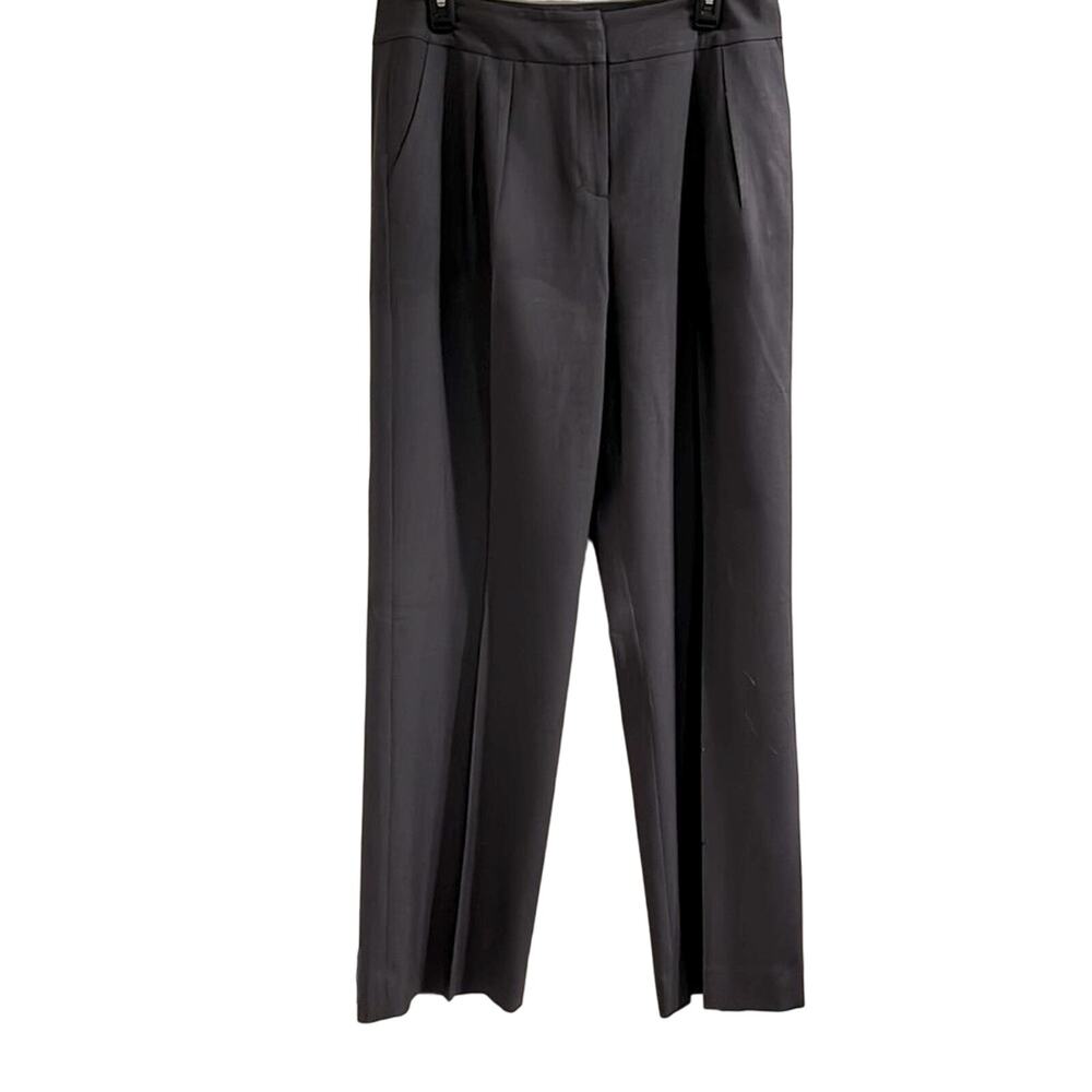 Tahari Gray Straight Leg Trousers, Size 12